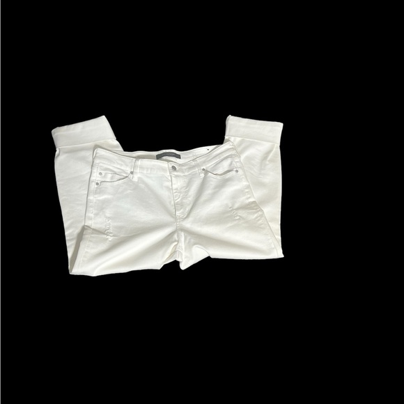 Liverpool Los Angeles, Size 12, White Capris. N28 - Picture 12 of 13